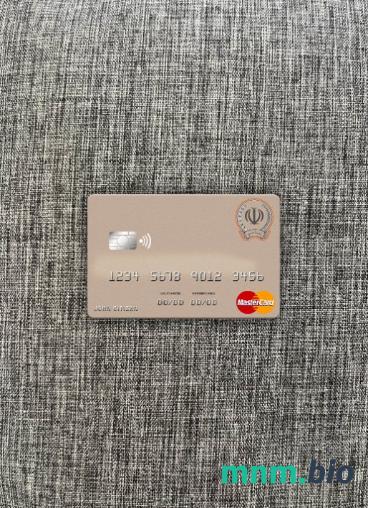 Iran Sepah bank wygląd zdjęcia mastercard skan PSD + zdjęcie